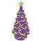 Santa's Workshop 14" LED Ceramic Mardi Gras Tree